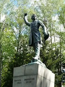 Statue of Karel Havlíček Borovský in Havlíčkův Brod