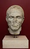 Male portrait datable to 40 BC.