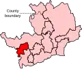 A medium-sized constituency located in the east of the county.
