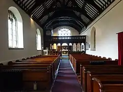The combined nave and chancel