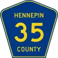 County State-Aid Highway 35 marker