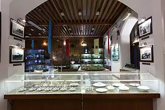 Artifacts displayed in the gallery