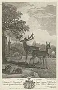 18th-century engraving of a Parc-aux-Cerfs.