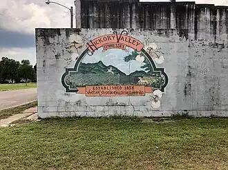 The mural in central Hickory Valley, 2019