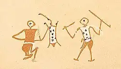 Individual fighting scene
