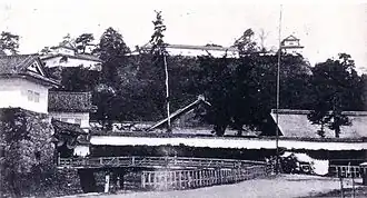 Omotemon-gate and Palace in 1876