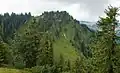 Hohenfluhalpkopf (1636 m, right)