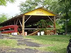 Canoe Hale at Honaunau Bay