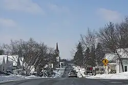 Looking west at downtown Horicon
