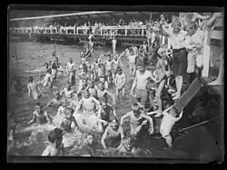 Male only swimming on Hovedøya, Norway (1930)