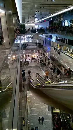 Interior of the mall, seen in May 2019