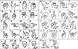 LSF-inspired manual alphabet