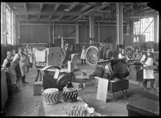 Hutt Railway Workshops pattern shop in 1930