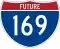 Future Interstate 169 marker