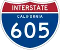 Interstate 605 marker