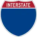 Blank Interstate shield