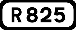 R825 road shield}}