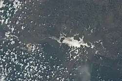 Satellite view of Ugalla River system taken from ISS