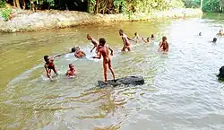 Children swimming in the creeks of Ikorodu, Lagos, Nigeria. (2019)