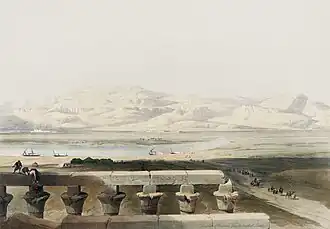 155. Libyan Chain of Mountains, from the Temple of Luxor.