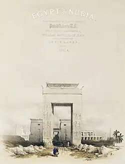 170. Tile page. Great Gateway, leading to the Temple of Karnac, Thebes.