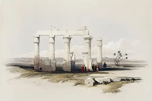 185. Ruins of the Temple of Medamout, near Thebes.