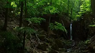 Ilona Valley Waterfall near to Parád – the highest waterfall of Hungary dropping approximately 10 meters