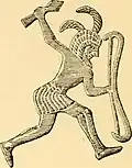 Drawing of a hunter.
