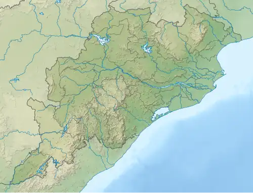 Location of Similipal Tiger Reserve