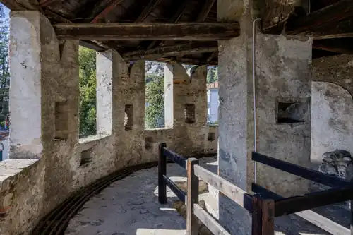 Tower interior of the Visconti Castle in Locarno, Switzerland