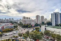 Road intersection of Jurong Town Hall Road and Jurong East Avenue 1