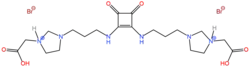 Ionic liquid squaramide catalyst for catalyzing epoxide opening reaction. It can be directly separated via decantation.Note that it is achiral.