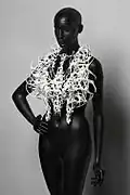 3-D printed neckpiece by van Herpen, 2011