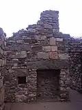 Interior of cottage ruins