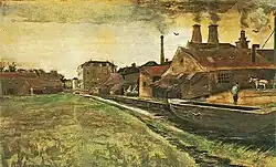 The Iron Mill in The Hague, watercolor 1882 Private collection (F926)