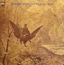 album cover featuring a drawing of an armored warrior flying on the back of a giant eagle