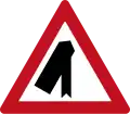 Merge with major road from the left