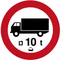 No trucks weighing over 10 tonnes