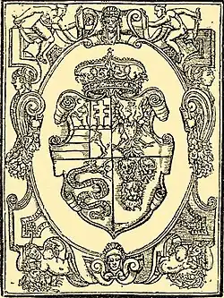 Coat of arms of John Sigismund Zápolya, King of Hungary (1540–1551) and Prince of Transylvania (1570-1571)