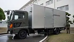 Hino Ranger commercial grade truck used by the JGSDF for peacetime/rear line duties
