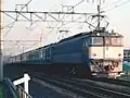 Noto express hauled by EF62 electric locomotive in 1989