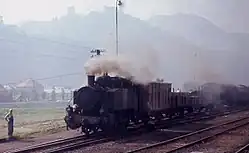 Yugoslav Railways (JŽ) No. 62 070 shunts between Zidani Most and Maribor in August 1971.