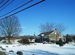 Jackson Township municipal building and Reeders post office within the village