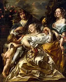 Allegorical Family Portrait (c. 1650) by Jacob Jordaens