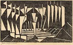 Jacoba van Heemskerck van Beest, Stylized Sailboats, 1915, NGA 153663 National Gallery of Art