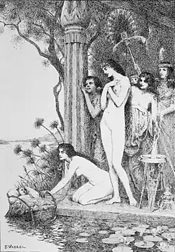 Moses Saved from the Waters (1894), Jacques Clement Wagrez