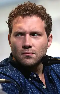 Jai Courtney speaking at the 2016 San Diego Comic Con International.