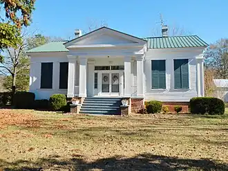 The James Spullock Williamson House, located in Sandy Ridge, is a Greek Revival-style plantation home.