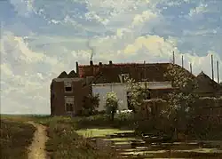 Farm by a Canal or The Clothesline c. 1873-1875 Dordrechts Museum