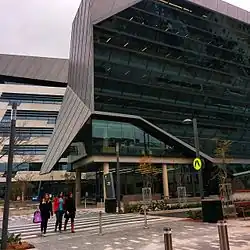 This is a photograph of the Jeffrey Smart Building.